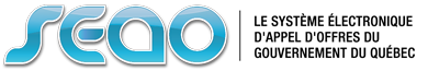 SEAO | Le système électronique d'appel d'offres du gouvernement du Québec.